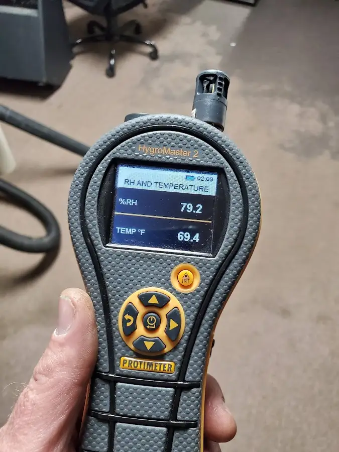 Moisture meter humidity assessment for Fire & Smoke Damage Restoration in Barton